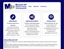 Tablet Screenshot of maxwell247.com